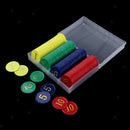 Recreation Game Coins Value (1, 2, 5, 10) for Family Poker Mahjong Playing Coins