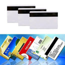 10pcs PVC PLASTIC BLANK WHITE CREDIT CARD 30 MIL With Loco I5W3 Magnetic_St O2Z7