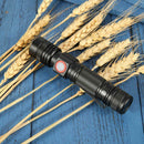 Mini XML T6 LED Flashlight USB Charging Zoomable 3 Modes Outdoor Torch