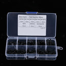 180Pcs Black M3 Nylon Male-Female Hex Spacers Screw Nut Assortment Kit
