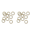 Pack 20 Brass Split Ring Key Chain Hook Loop Hoop Keyring Keychain - 20/25mm