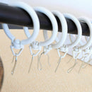 50 Pcs HEAVY DUTY DRAPERY CURTAIN DISPLAY CARNIVAL HOOKS DRAPE PINON C2P9 W O8Y7