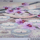5D DIY Full Drill Square Diamond Painting Candle Flower Cross Stitch Kits
