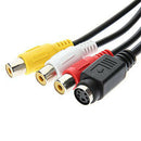 New PC VGA SVGA TO S-Video 3 RCA Composite HD AV TV Out Converter Adapter Cable