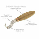 2X Wood Spoon Carving Cutter Set Stainless Steel Crooked Hooked Cutter Tool