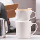 Ceramic Coffee Dripper Reusable Pour over Coffee Dripper White