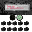 20x Cable Drop Clip Desk Tidy Organiser Wire Cord Lead USB Charger Holder Fixer
