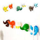 6Pcs/set Cute Cartoon Animal Tail Strong Sucker Suction Hook Baby Bathroom