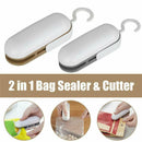 Portable Mini Heat Sealing Machine Household Plastic Bag 2 In 1-Sealer / Cutter