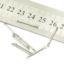 200pcs Metal Straight Bar Connectors Jewelry Findings DIY Necklace Bracelet