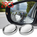 Convex BLIND SPOT MIRROR Towing Reversing Driving SELF-ADHESIVE Car Van Bikes x2