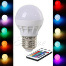 New 3W E27 AC 85-265V RGB LED Light Bulb Lamp Color Changing+IR Remote C CGM