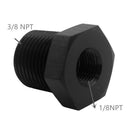 Aluminum 3/8" NPT Male To 1/8" NPT Female