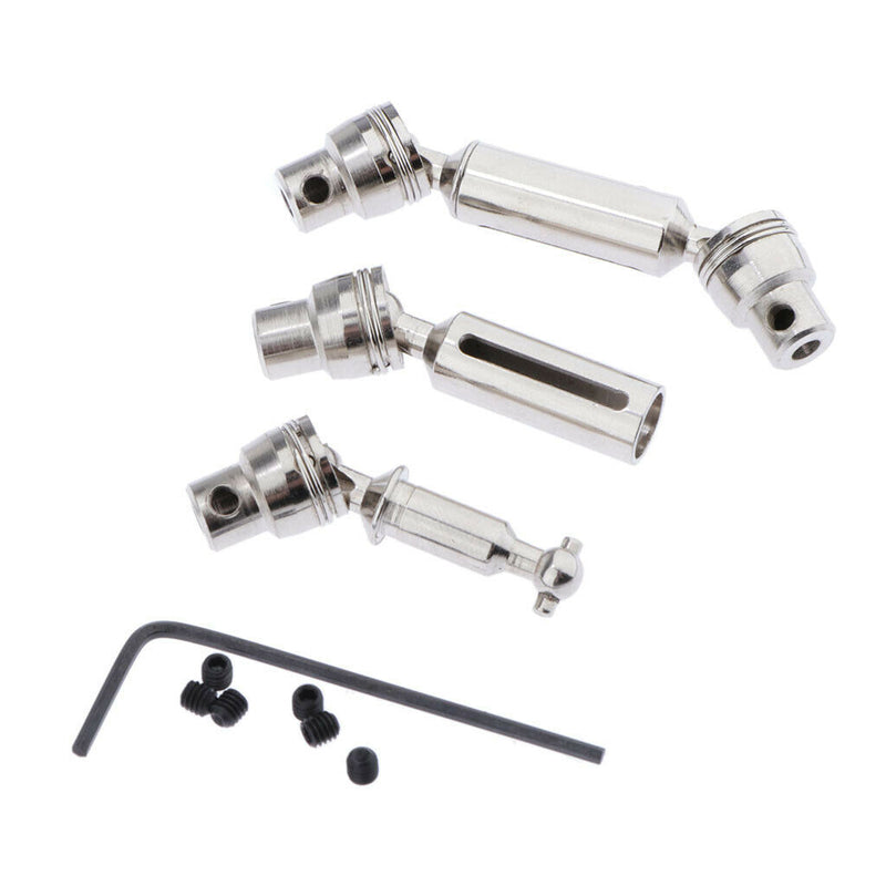 2pcs Steel Universal Drive Shaft for WPL B14 B24 MN35 MN66 Q62 Q65 1/16 RC