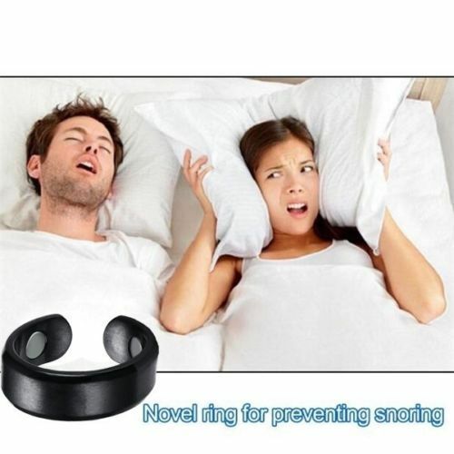 New Acupressure Stop Insomnia Sleep Aid Anti Snore Ring Stopper Magnetic Therapy