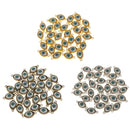 60pcs Alloy Evil Eye Charms Amulet Pendants For Jewelry Makings DIY Findings