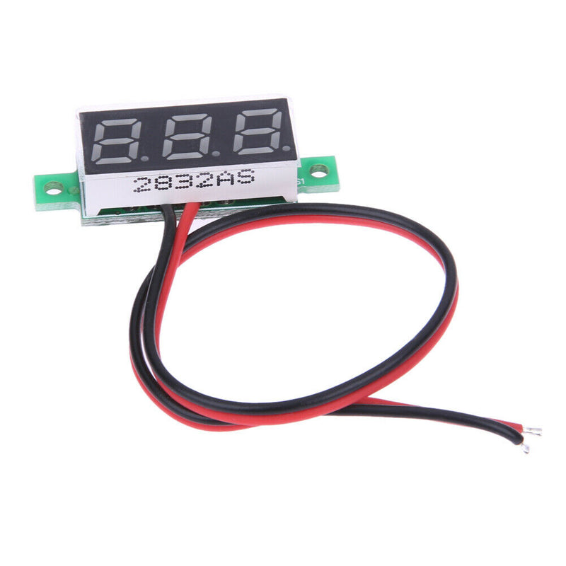 0.28inch LCD Two Wire 2.5-30V Red LED Digital DC Voltmeter Panel Meter