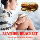 4pcs DIY Handmade Braided Rope Bracelet Retro Beads Bangles Jewelry Gift