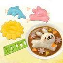 4Pc/set Curry Rice Mold DIY Kids Bento Tool Rabbit Dolphin Sushi Maker OnigiriOZ