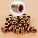 25 x M6 threaded rivets threaded insert threaded galvanized steel screws se W7B7