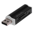 USB2.0 4 in 1 Multi Memory Card Reader for SD/SDHC/Mini SD/MMC/TF (Black)