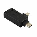 2-in-1 Micro-USB 3.0 & USB 3.1 Type-C USB OTG Adapter, OTG Data Hub Convert