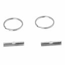 50 Sets Key Fob Chain Hardware--Used for Making Key Fobs, Key Chains or Wri O5Y5
