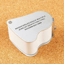 2 LED 30X 60X Glass Magnifying Magnifier Jeweler Eye Jewelry Loupe A