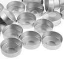 100x Mini Aluminum Tea Light Tins Empty Case Containers for Candle Making