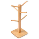 Mug Rack Tree, Removable Bamboo Mug Stand, Storage Coffee Tea Cup Organizer N3M4