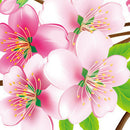 Pink Flowers Wall Stickers,Adhesive Art Decals, For Kids Room Birthday Gift