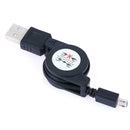 2pcs Retractable Micro USB Data Sync Cord Charging Cable for Android Phones