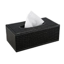 Durable Home Car Rectangle PU Leather Tissue Box Paper Holder Case Cover Na
