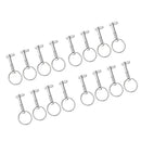16 x Bimini Top Deck Hinge Quick Release Pins Stainless Steel with Pull Ring