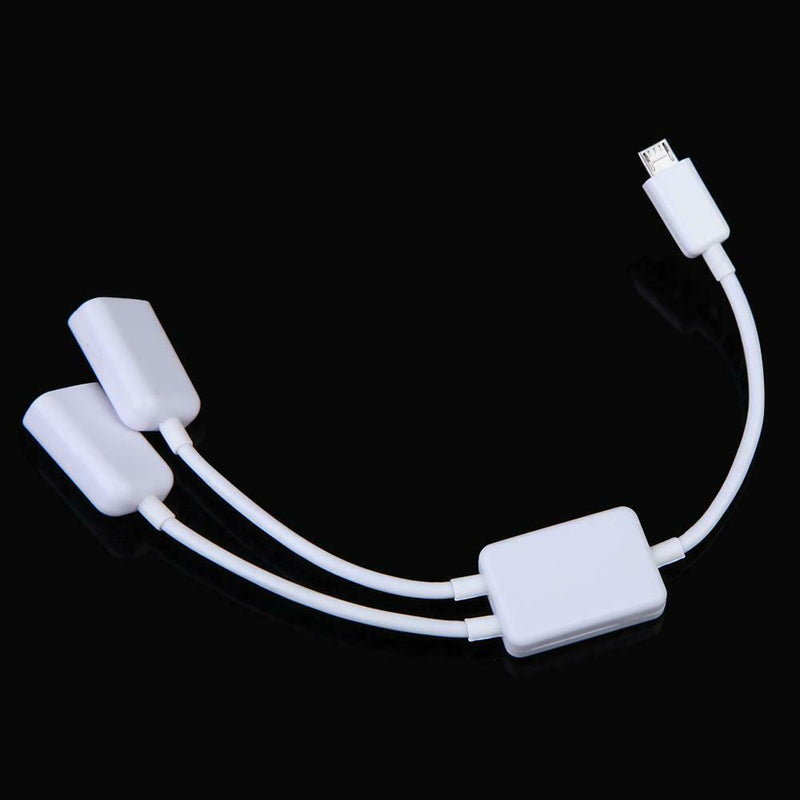 Dual Micro USB OTG Hub Host Adapter Cable for Tablet PC and Smart Phone