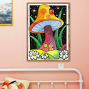 5D DIY Diamond Painting Full Drill Cross Stitch Kit Wall Art (Mushroom05)