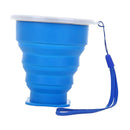 2pcs Foldable Soft Silicone Camping Coffee Mug 300ml Leak-proof Water Cups