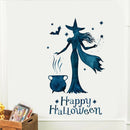 Bar Bat Witch Paste Wall Stickers Halloween Decor Festival DIY Self Adhesive PVC