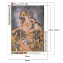 5D DIY Full Drill Diamond Painting Dog Cross Stitch Embroidery Kits (C1140)