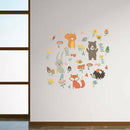 Cute Jungle Animal Zoo Wall Stickers Nursery Girls Childrens Bedroom Art Decals