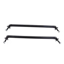 2Pcs Tone Aluminum Car Front Bumper Lip Splitter Tie Rod 20CM 7.9inch Black