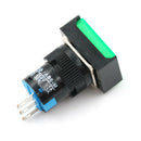 Momentary /Latching Push Button Switch Rectangular DC 12V/24V LED Light 5Pin FT