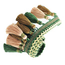 1 Yard Sewing Tassel Fringe Trim Stage Costume Clothing Accessories Green