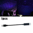 Car Atmosphere Lamp Interior Ambient Star Light LED USB Projector Starry Sky ***