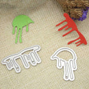 2pcs Drops of Blood Metal Cutting Dies Stencil Embossing Scrapbook Craft