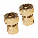 4pcs Brass Pressure Washer Garden Hose Quick Connect Set,9MM/20MM