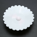 Bowknot Dustproof Reusable Cup Silicone Lid Cup Cover Seal Cover (White) A