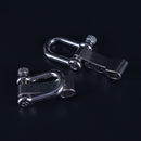 10PCS Stainless Steel U Adjustable Shaped Shackle Buckle For Paracord Bracelet M