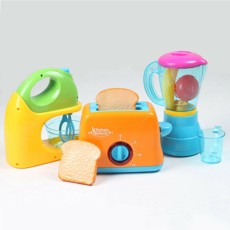 Mini Electric Blender Mixer Pretend Play Kitchen Toys Kids Plastic Kitchen