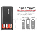 Dual USB LCD Power Bank Battery Charger Holder for 3pcs 18650 Batteries